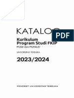 Katalog Kurikulum Program Program Studi FKIP PGSD Dan PGPAUD Universitas Terbuka 2023-2024z