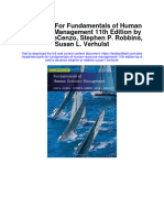 Full Download Test Bank For Fundamentals of Human Resource Management 11th Edition by David A Decenzo Stephen P Robbins Susan L Verhulst PDF Free