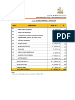 Propuesta Económica de Obras Civiles y Aterramiento en El Área 4.