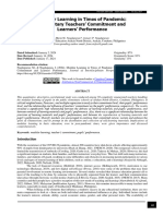 Modular Learning in Times of Pandemic Elementary Teachers' Commitment and Learners' Performance