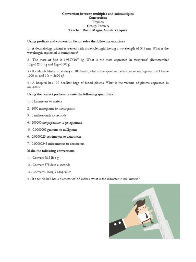 Converting Multiples and Submultiples | PDF