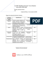 Escuela Secundaria N°85 "República de Francia" Turno Matutino Ciclo Escolar 2023-2024