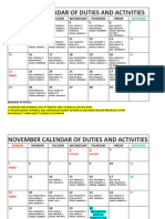 Calendar Duty