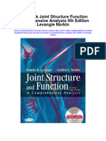 Instant Download Test Bank Joint Structure Function Comprehensive Analysis 5th Edition Levangie Norkin PDF Scribd