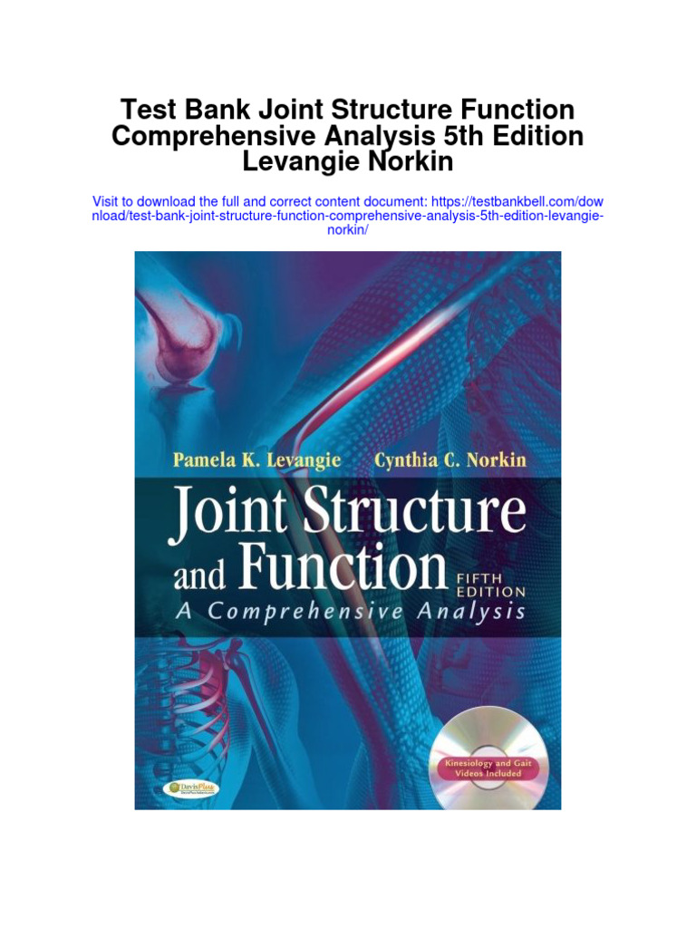 Instant Download Test Bank Joint Structure Function Comprehensive
