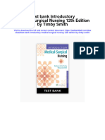 Instant Download Test Bank Introductory Medical Surgical Nursing 12th Edition by Timby Smith PDF Scribd