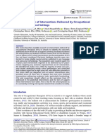 A Scoping Review of Interventions Delivered by Occupational Therapists in School Settings