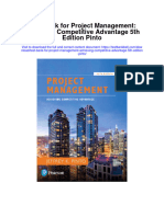 Instant Download Test Bank For Project Management Achieving Competitive Advantage 5th Edition Pinto PDF Full