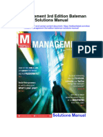 Instant download m Management 3rd Edition Bateman Solutions Manual pdf full chapter