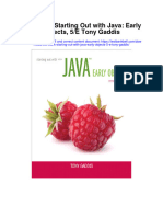 Instant Download Test Bank Starting Out With Java Early Objects 5 e Tony Gaddis PDF Scribd
