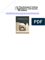 Instant download Test Bank for Psychological Testing Principles Applications and Issues 8th Edition pdf full