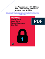 Instant Download Test Bank For Psychology 13th Edition Carole Wade Carol Tavris Samuel R Sommers Lisa M Shin PDF Full