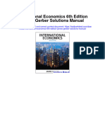 Instant Download International Economics 6th Edition James Gerber Solutions Manual PDF Full Chapter
