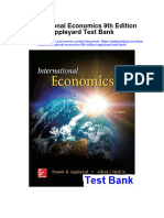 Instant Download International Economics 9th Edition Appleyard Test Bank PDF Full Chapter