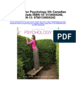 Instant Download Test Bank For Psychology 5th Canadian Edition Wade Isbn 10 0134004248 Isbn 13 9780134004242 PDF Full