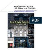 Instant Download Real Estate Principles A Value Approach 5th Edition Ling Test Bank PDF Full Chapter