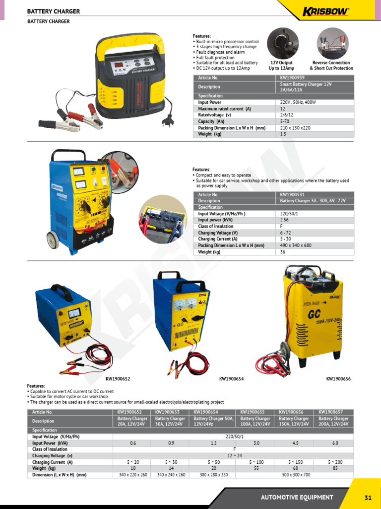 031 PDF Battery Charger Direct Current