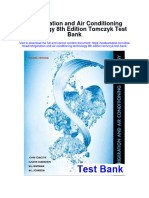 Instant Download Refrigeration and Air Conditioning Technology 8th Edition Tomczyk Test Bank PDF Full Chapter