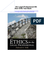 Instant download Ethics for the Legal Professional 8th Edition Orlik Test Bank pdf full chapter