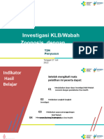 Pelatihan Zoonosis Investigasi Wabah KLB Okt 2023