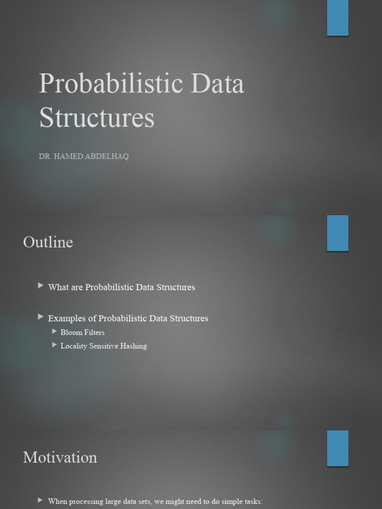 Probabilistic Data Structures | PDF | Applied Mathematics | Algorithms