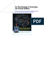 Test Bank for Psychology in Everyday Life Fourth Edition