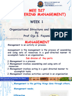 WEEK 1 MEE 527 Engineering Management