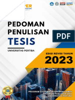 Pedoman Tesis Program Magister Manajemen Universitas Pertiba 2023