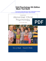 Instant Download Abnormal Child Psychology 5th Edition Mash Test Bank PDF Full Chapter