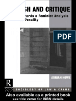 Adrian Howe - Punish and Critique - Towards A Feminist Analysis of Penalty (Sociology of Law and Crime) (1994)