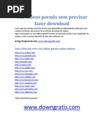Download Lista de Sites Videos Porno Online Down Gratis by Marques Dos Santos SN69943289 doc pdf