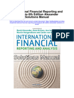 International Financial Reporting and Analysis 6th Edition Alexander Solutions Manual