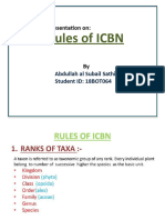 Rules of ICBN