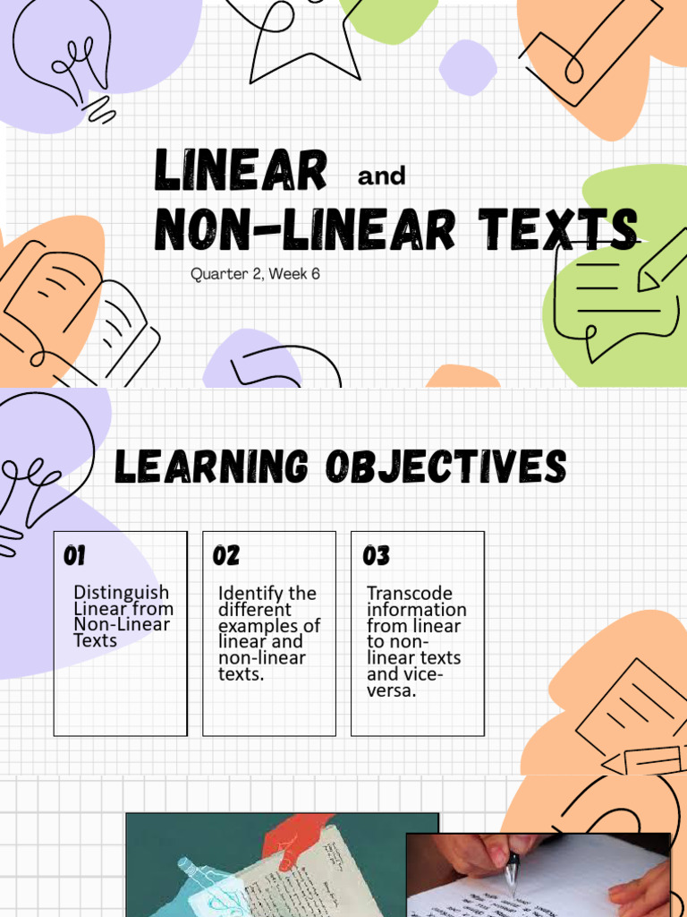 Linear and Non Linear Text | Download Free PDF | Narrative | Pie Chart