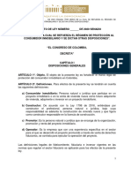 PL 261-20 Consumidor Inmobiliario