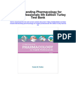 Instant Download Understanding Pharmacology For Health Professionals 5th Edition Turley Test Bank PDF Scribd