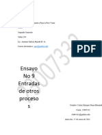 Ensayo 9 Entradas de Otros Procesos 23007332