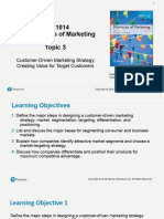 Topic 3 Customer-Driven Marketing Strategy - Creating Value For Target Customers