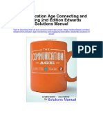Instant Download Communication Age Connecting and Engaging 2nd Edition Edwards Solutions Manual PDF Full Chapter