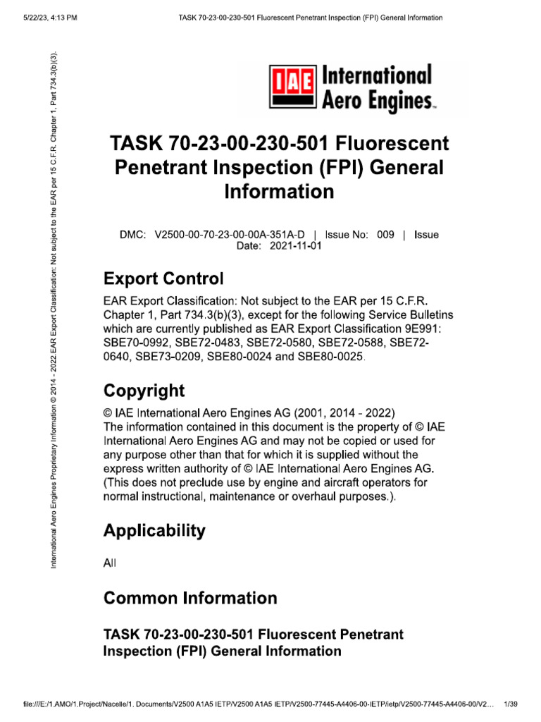 IAE 501 Twinserts Overview | PDF