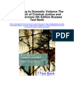 Instant Download Responding To Domestic Violence The Integration of Criminal Justice and Human Services 5th Edition Buzawa Test Bank PDF Full Chapter