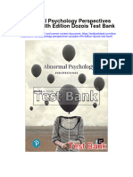Instant Download Abnormal Psychology Perspectives Canadian 6th Edition Dozois Test Bank PDF Full Chapter