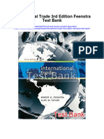 Instant Download International Trade 3rd Edition Feenstra Test Bank PDF Full Chapter