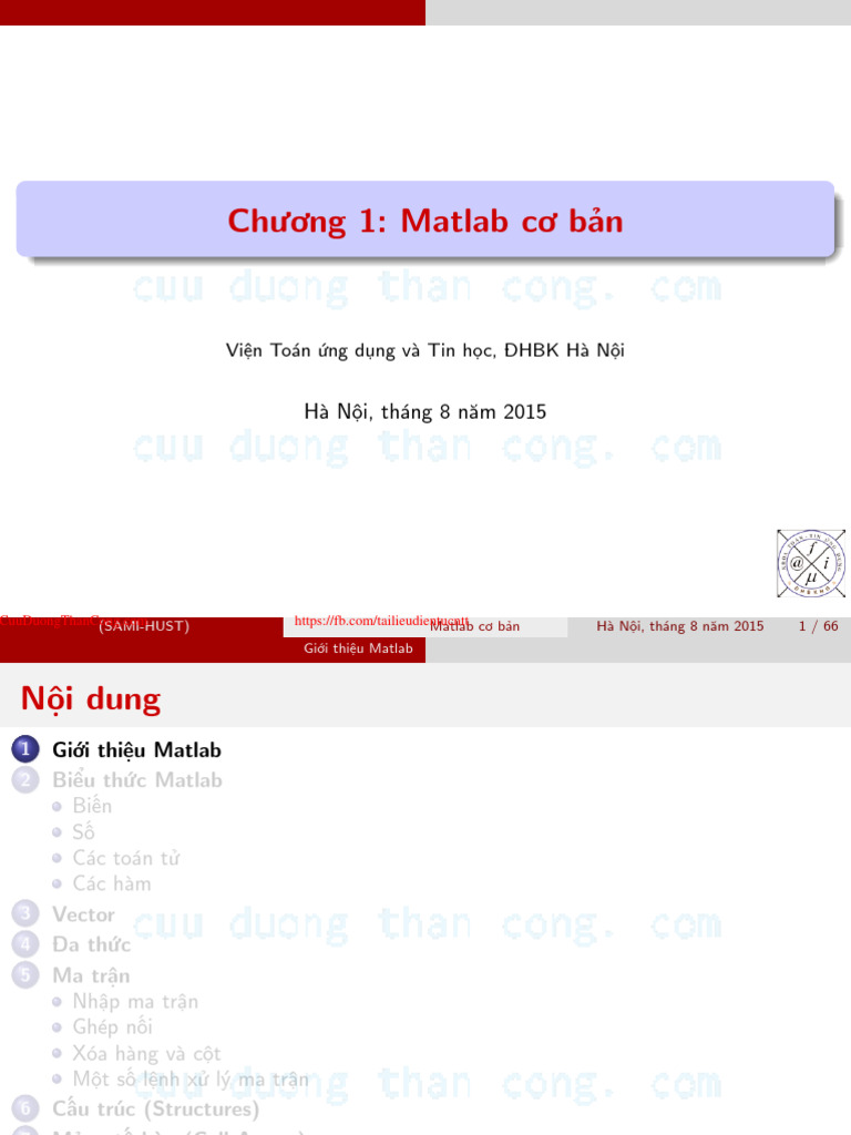 Matlab 1 Introduction Cuuduongthancong Com 9347 Pdf