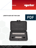 Operator'S Manual: Length Bar Set For Usm