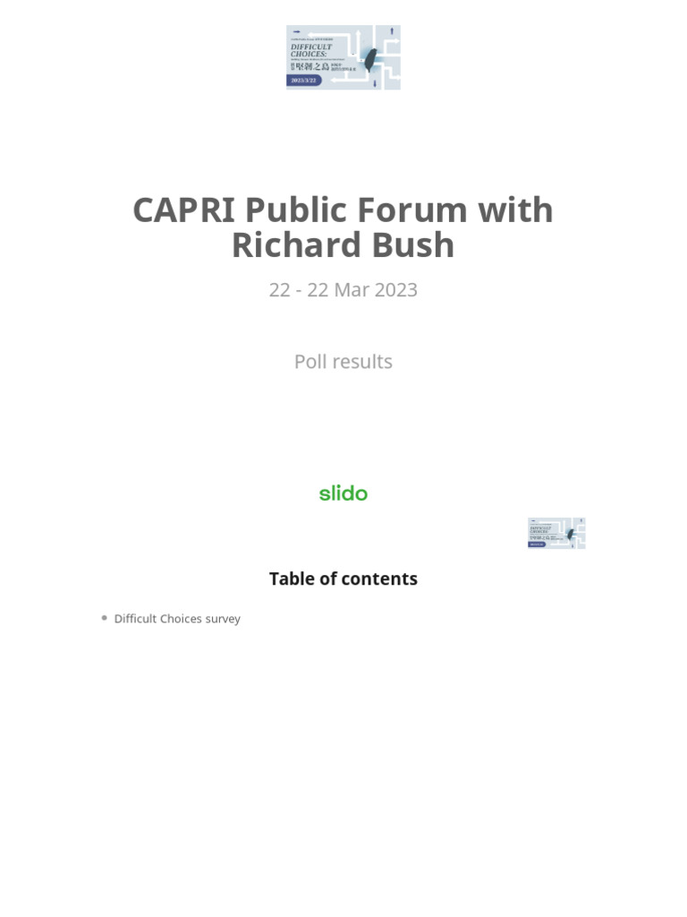 CAPRI 0322 Poll Results PDF Taxes Taiwan