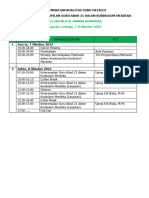 Jadwal Kegiatan Pelatihan