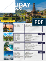 Itinerary Bali 4D3N