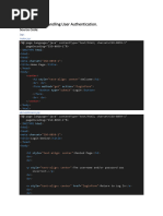 User Auth Source Code