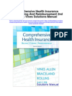 Instant Download Comprehensive Health Insurance Billing Coding and Reimbursement 2nd Edition Vines Solutions Manual PDF Full Chapter